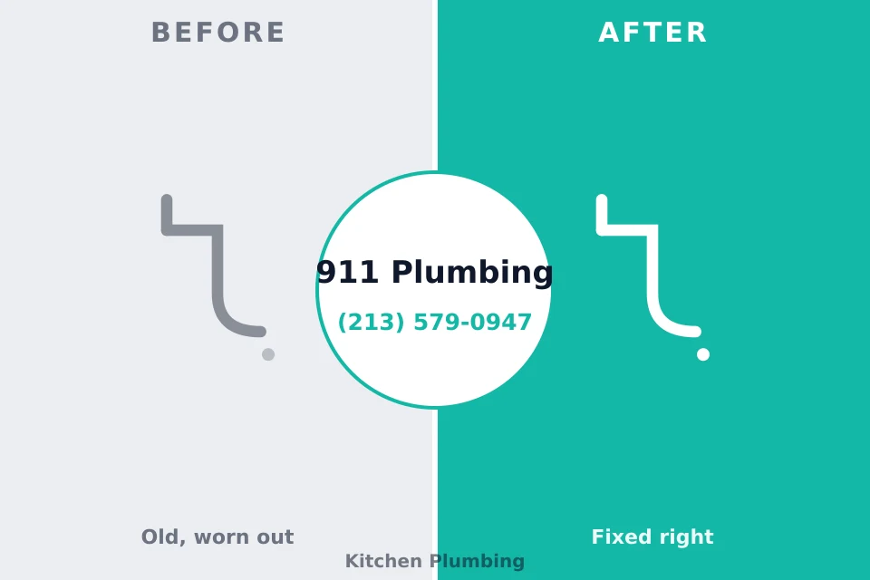 Before and after: plumbing repair Iraan, TX